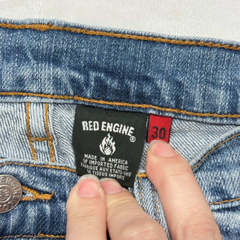 Red Engine Womens Jeans Size 30 Bootcut Blue Denim‎ Made in America - Picture 3 of 10